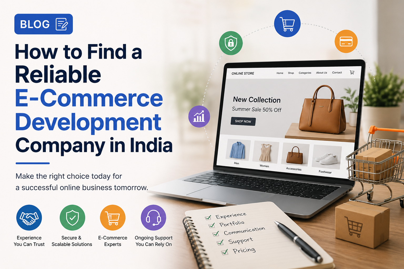 Professional e-commerce website development company in India